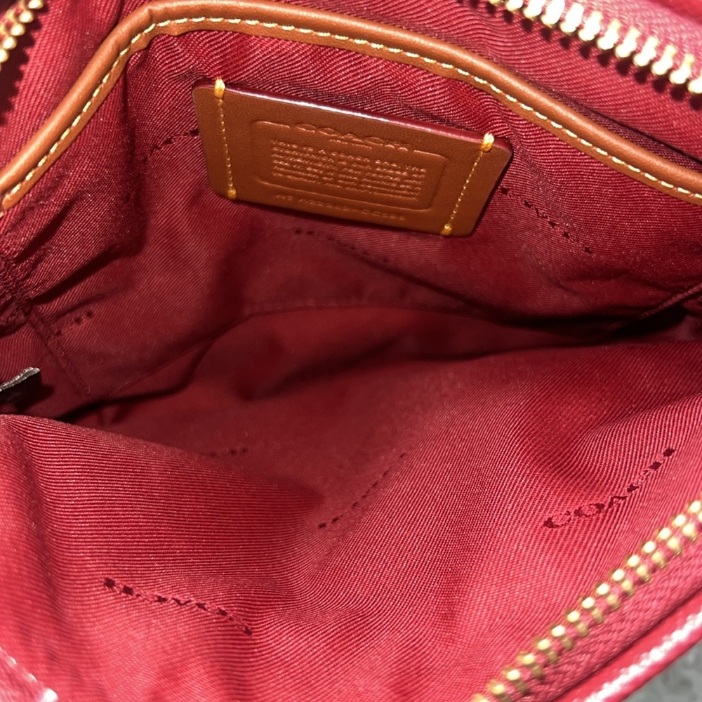 Coach Red Kitt Crossbody Bag small - Picture 8 of 13